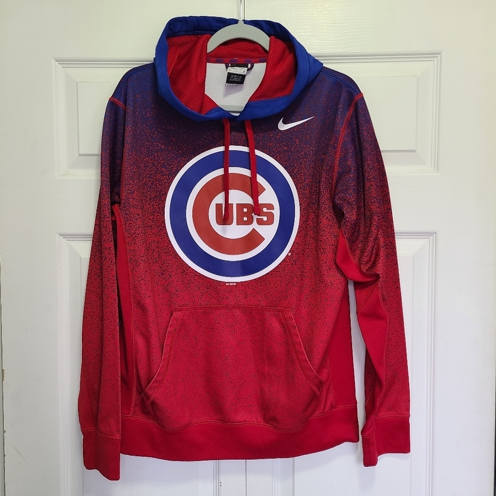 Nike Chicago Cubs Hoodie Size Small Red Blue EUC
